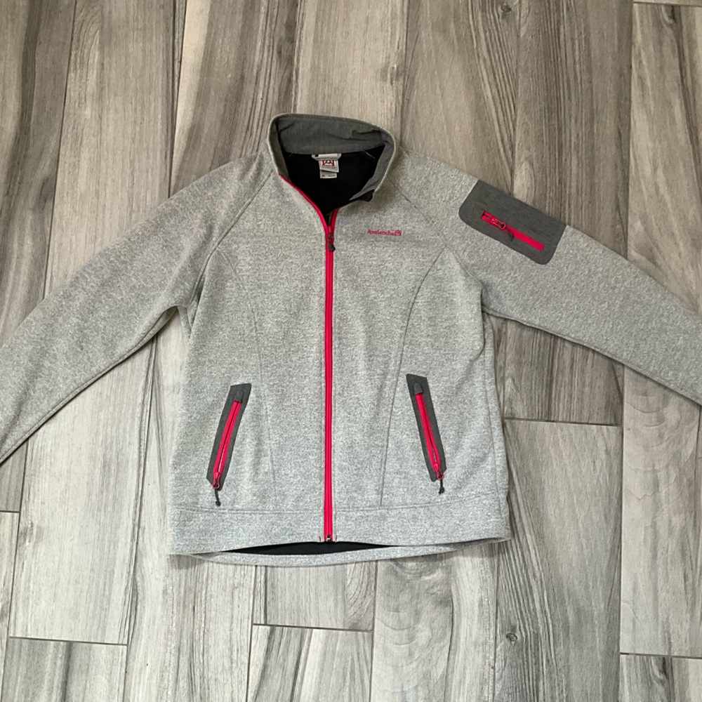 Winter coat, fitted, gently worn condition.